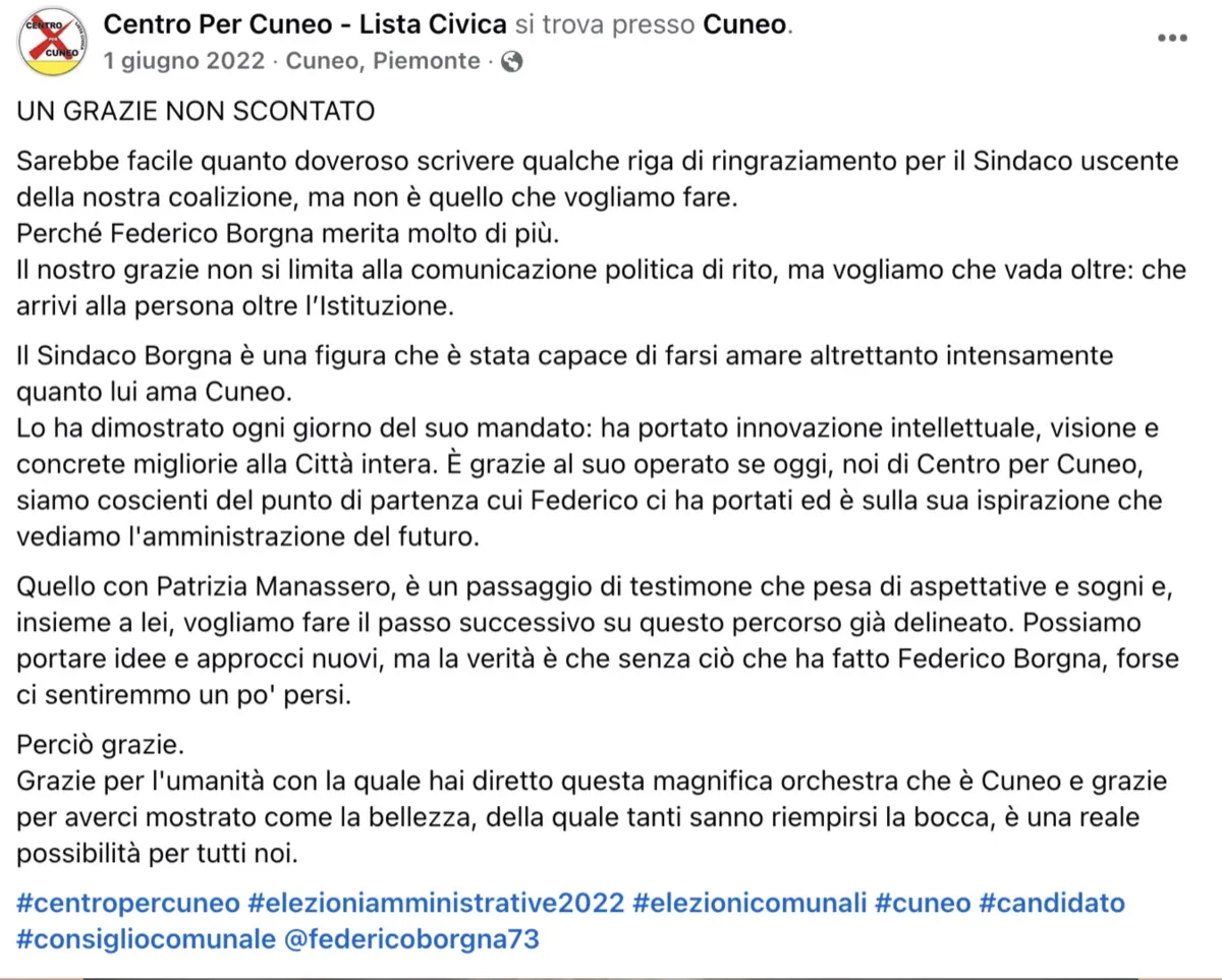 Contenuti Centro per Cuneo