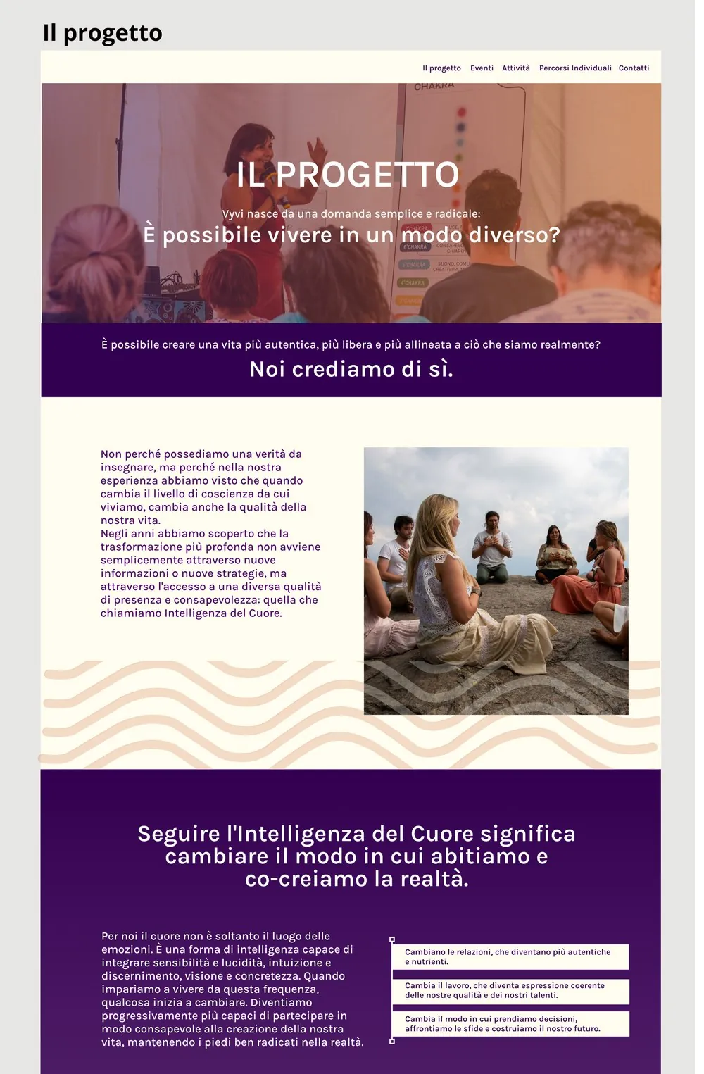 Nuova pagina Il progetto di Vyvi