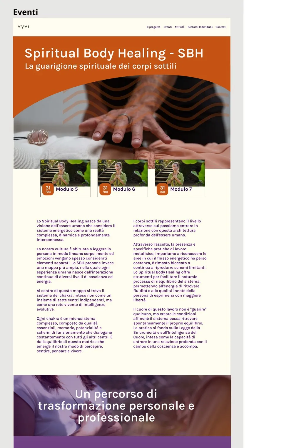 Nuova pagina Spiritual Body Healing